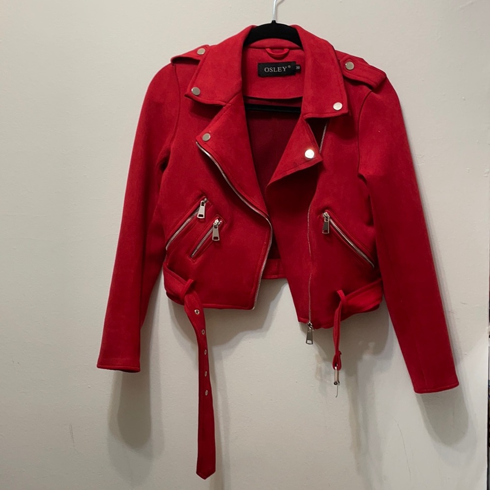 Women’s motor jacket red size S